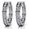 Image 1 : 14k White Gold 0.75CTW Diamond Earrings, (VS/F-G)