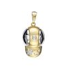 14k Yellow Gold 0.03CTW Diamond Pendant, (SI1-SI2/K-L)