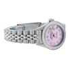 Image 3 : Rolex Ladies Stainless Steel Pink MOP Diamond Oyster Perpetual Datejust Wriwatch