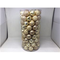 101 Piece Gold Shatter Resistant Ornaments