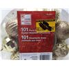 Image 2 : 101 Piece Gold Shatter Resistant Ornaments