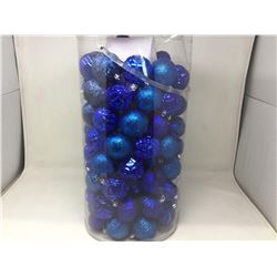 101 Piece Blue Shatter Resistant Ornaments
