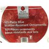 Image 2 : 101 Piece Blue Shatter Resistant Ornaments