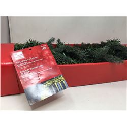9ft LED Pre-Lit Garland- Indoor/Outdoor
