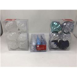 Lot of Assorted Shatter-Resistant Ornaments