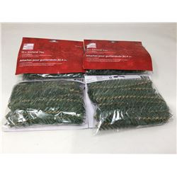 12in Garland Ties (2x)