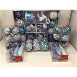 Lot of Assorted Shatter-Resistant Ornaments