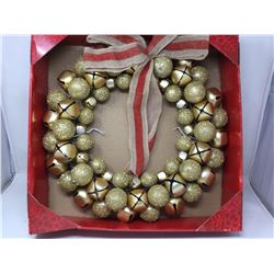 18in Jingle Bell Wreath with Bow