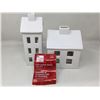 Image 1 : LED Ceramic House- Set of 2
