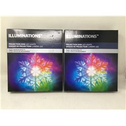 Illuminations Projection Disk LED Lights (2x)