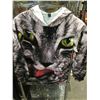 Image 1 : Graphic Hoodie- Cat (Size 130)