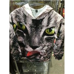 Graphic Hoodie- Cat (Size 130)