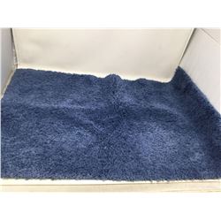 Blue Shag Bathmat