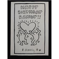 Keith Haring (American, 1958 - 1990) Watercolor drawing on paper