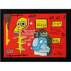 Jean-Michel Basquiat (American, 1960 - 1988) - Gouache drawing on paper