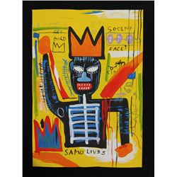 Jean-Michel Basquiat (American, 1960 - 1988) - Gouache drawing on paper