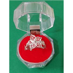 Peruvian ring made with silver threads (filigree) 950