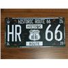 Image 1 : Vintage car plates, Retro style - HISTORIC ROUTE 66 - OKLAHOMA