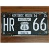 Image 2 : Vintage car plates, Retro style - HISTORIC ROUTE 66 - OKLAHOMA
