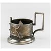19th Century Russian Silvered Cup Holder with Mark