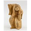 Japanese Wood Carved Dancing Kabuki Statue