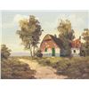 Image 2 : Oil on Board Rural Landscape with Farmhouse