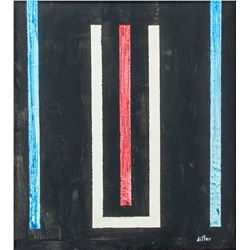 Burgoyne Diller American Abstract Oil on Canvas