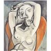 Image 1 : Pablo Picasso Spanish Oil on Canvas Nude 3.6.59