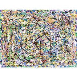 Attr. Jackson Pollock American Acrylic on Canvas