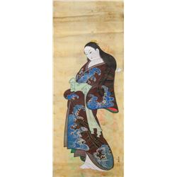 Kano Shoei 1519-1592 Japanese Watercolour Paper