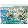 Image 1 : Kyffin Williams Welsh Watercolor on Paper