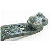 Image 5 : Chinese Spinach Hardstone Carved Ruyi Scepter