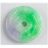 Image 1 : Chinese Two Color Round Jade Pendant