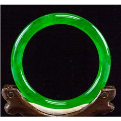 Chinese Green Jadeite Bangle