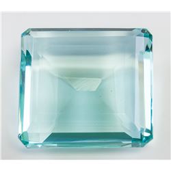 109.35ct Emerald Cut Blue Natural "Aquamrine" GGL