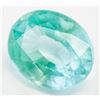 Image 2 : 12.25ct Oval Cut Green Natural Tourmaline GGL