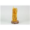 Image 2 : Large Fine & Natural Yellow Amber Boulder w/ Stand