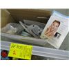 Image 2 : DERMA BRILLIANCE AND A BIN OF MISC. KNICKKNACKS, SALT & PEPPER, ETC.