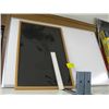 Image 1 : WHITEBOARD AND A BLACK CHALKBOARD