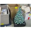 Image 2 : 5 BOXES OF MISC. CHRISTMAS DECORATIONS, CERAMIC CHRISTMAS TREE, YARD LIGHTS, ETC.