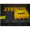 Image 1 : DEWALT 18V CORDLESS DRILL WITH 2 BATTERIES, CHARGER AND BIT SET.