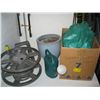 Image 1 : LOT OF MISC. PLANTER, TARP, GAZEBO COVER, ETC.