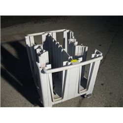 CAMBRO PLATE RACK ON CASTERS