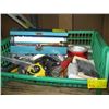 Image 1 : BASKET OF MISC. TORCH CAULKING GUN, WOOD PLANE, ETC.
