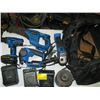 Image 1 : MASTERCRAFT 20V LITHIUM TOOL SET WITH DRILL, RECIPROCAL SAW, JIGSAW & ANGLE GRINDER, 2 CHARGERS