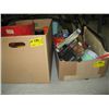Image 1 : 2 BOXES OF MISC. CLEANERS, TOOLS, ETC.