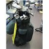 Image 2 : GOLF BAG WITH SET OF 2001 GOLF CLUBS WITH BALL PICKER, ETC.