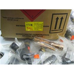 BOX OF FISHING ROD HANDLES