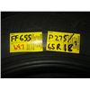 Image 2 : SET OF 4 BRIDGESTONE BLIZZAC P275 65R18 TIRES