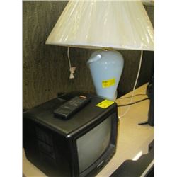 CITIZEN ACDC SMALL OLD STYLE TV & LAMP